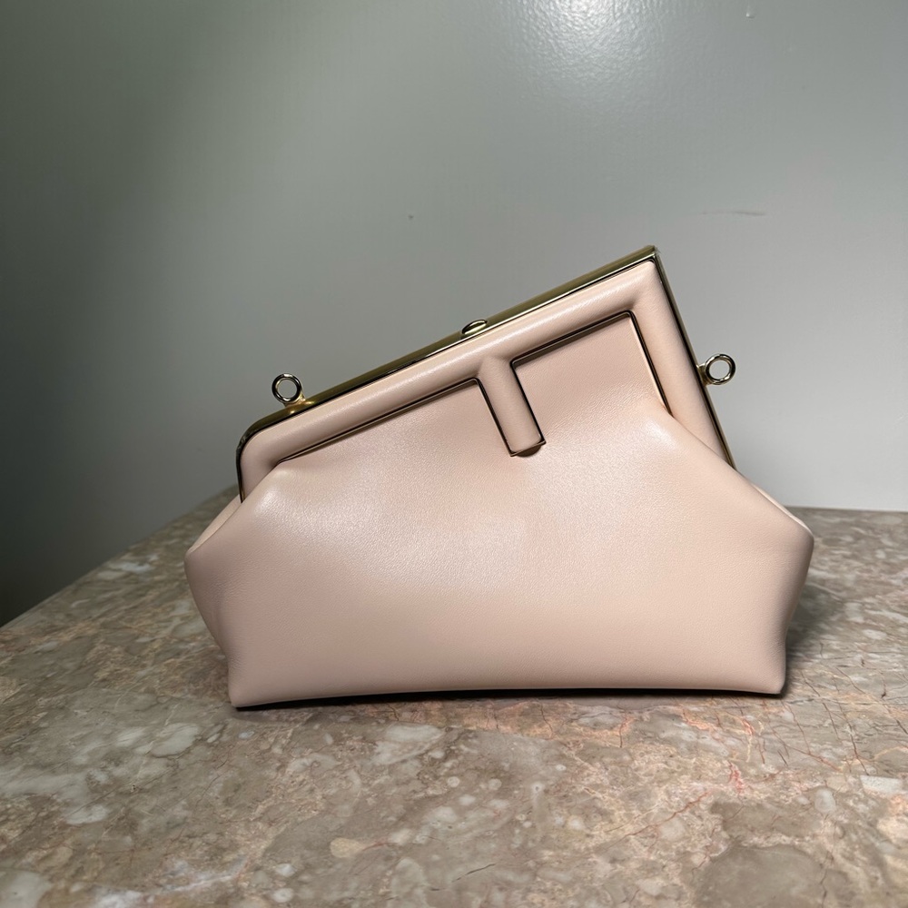 Fendi First Small Leather Bag – Pale Pink